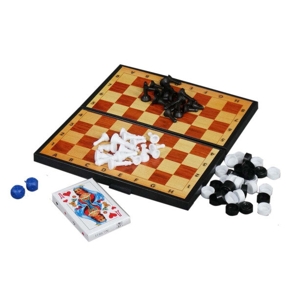 

Игровой набор Нарды , Шахматы, Шашки и карты Maximus 5240