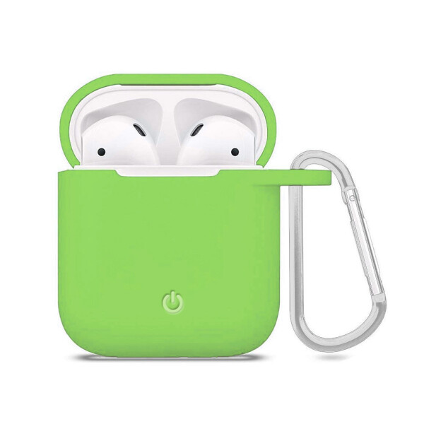 

Силиконовый футляр с карабином для наушников AirPods Зеленый / Green (116447)