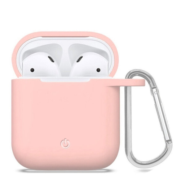 

Силиконовый футляр с карабином для наушников AirPods Розовый / Pink Sand (116484)