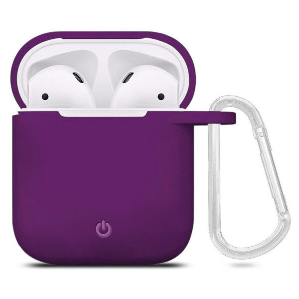 

Силиконовый футляр с карабином для наушников AirPods Фиолетовый / Grape (141361)