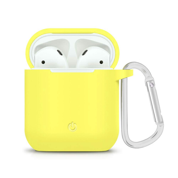 

Силиконовый футляр с карабином для наушников AirPods Желтый / Bright Yellow (141362)