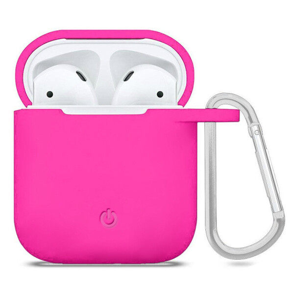 

Силиконовый футляр с карабином для наушников AirPods Розовый / Shiny pink (141365)
