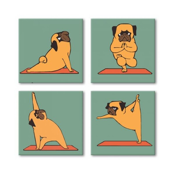 

Картина по номерам Идейка Полиптих: Yoga-dog