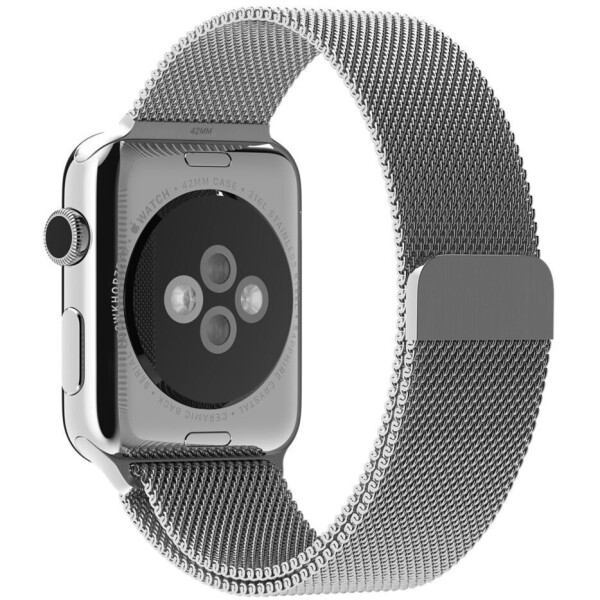

Ремешок Milanese Loop silver для Apple Watch 38mm/40mm миланская петля