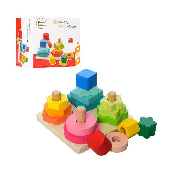 

Деревянная игрушка Геометрика (MD 1190)