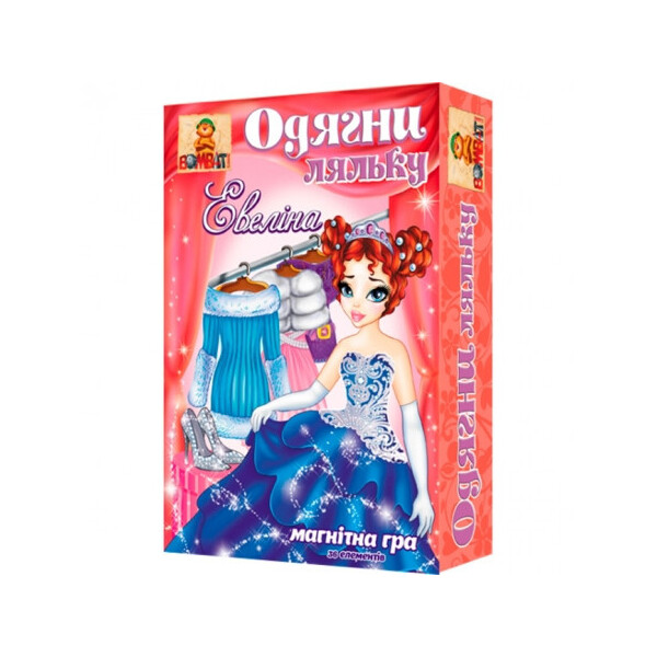

Настольная игра Bombat Игра на магнитах «Одень куклу. Евелина» (800125)