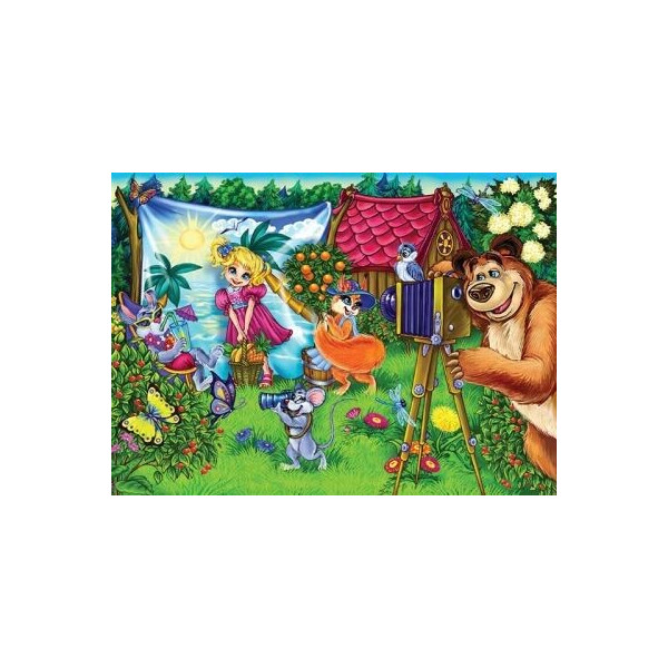 

Пазл мягкий Danko toys Миша и Маша: лето 20 элементов