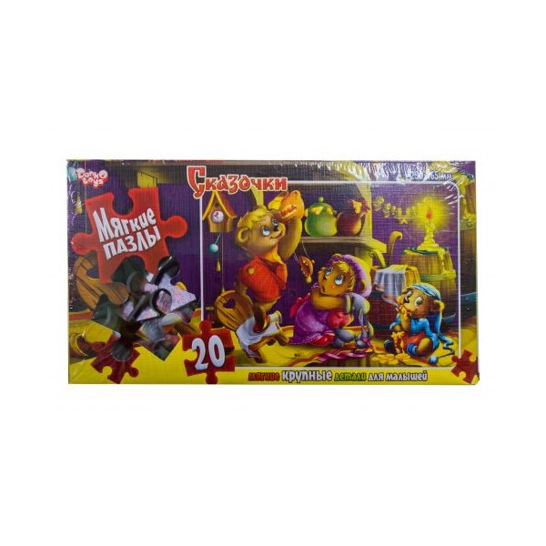 

Пазл мягкий Danko toys Сказочки: три медведя 20 элементов