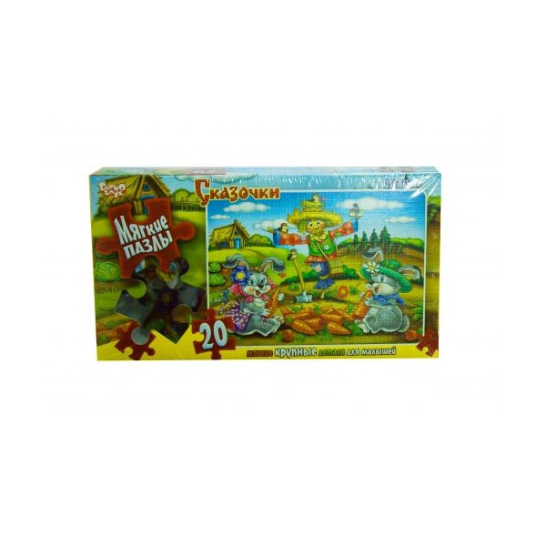 

Пазл мягкий Danko toys Сказочки: зайчики 20 элементов