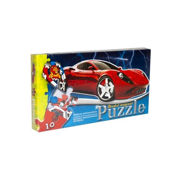 

Пазл мягкий магнитный Danko toys Красная Ferrari 10 элементов