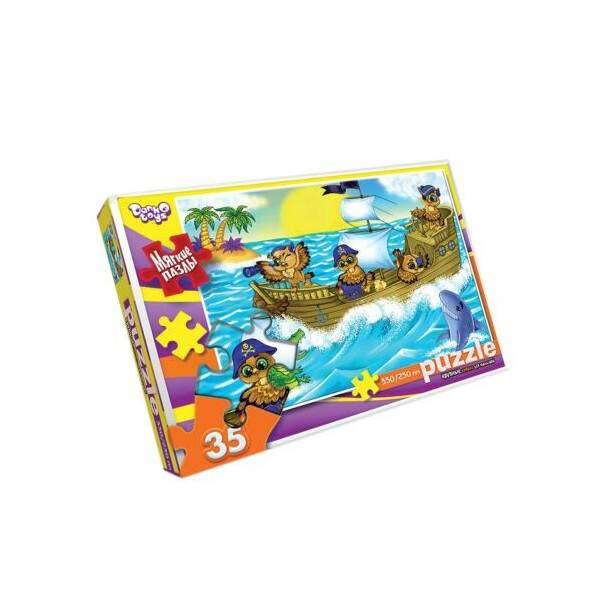 

Пазл мягкий Danko toys Совы пираты 35 элементов
