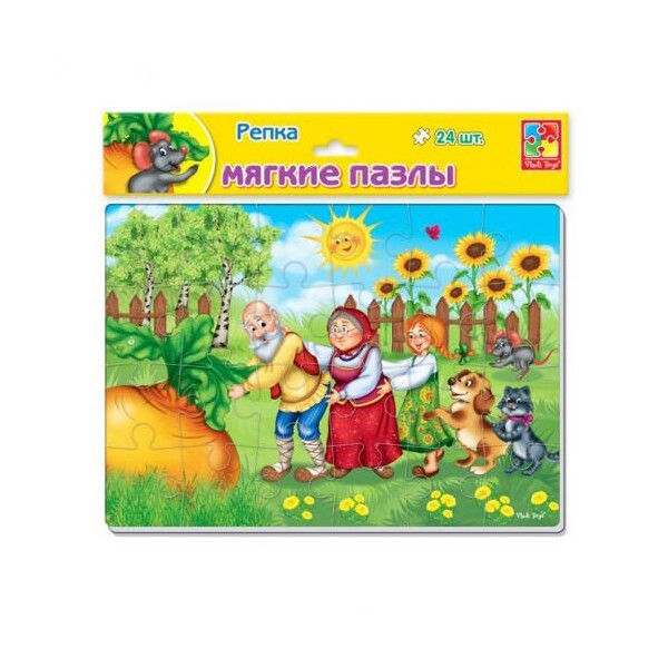 

Пазл мягкий Vladi Toys Репка 24 элемента