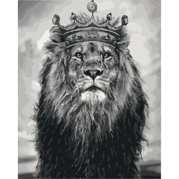 

Картина по номерам. Идейка Животные, птицы "Король Лев" 40*50см (KHO4079)