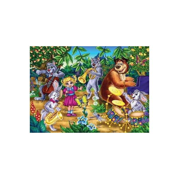 

Пазл мягкий Danko toys Миша и Маша: оркестр 20 элементов