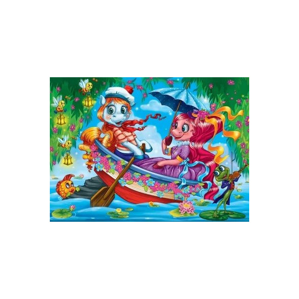 

Пазл мягкий Danko toys Сказочные пони: в лодке 20 элементов