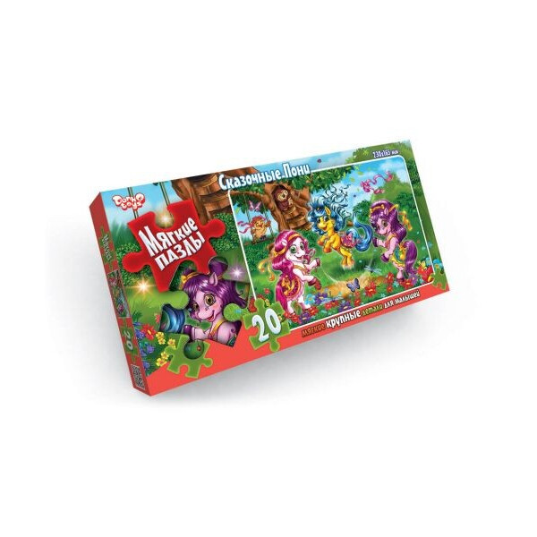

Пазл мягкий Danko toys Пони 20 элементов