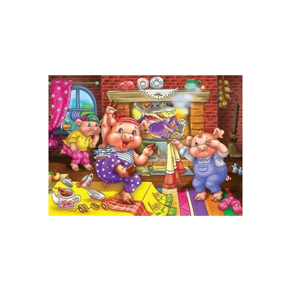 

Пазл мягкий Danko toys Сказочки: три поросёнка 20 элементов