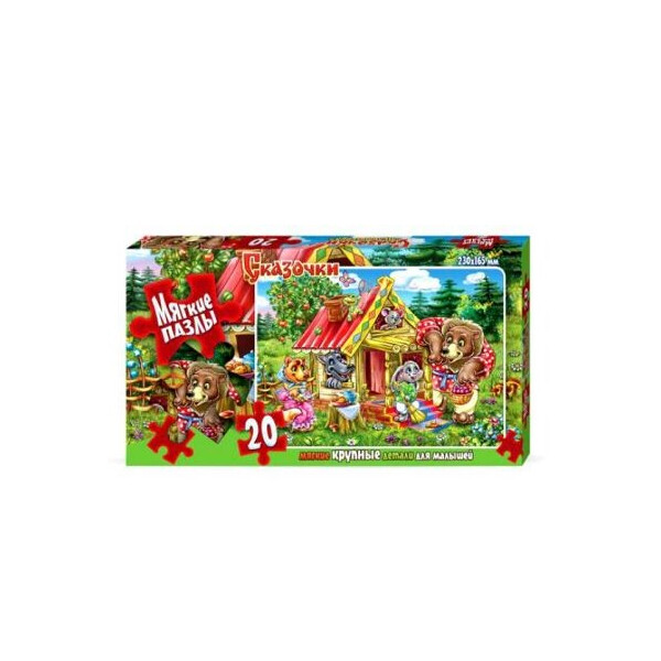 

Пазл мягкий Danko toys Сказочки: Теремок 20 элементов