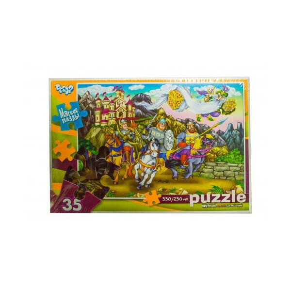 

Пазл мягкий Danko toys Богатыри 35 элементов