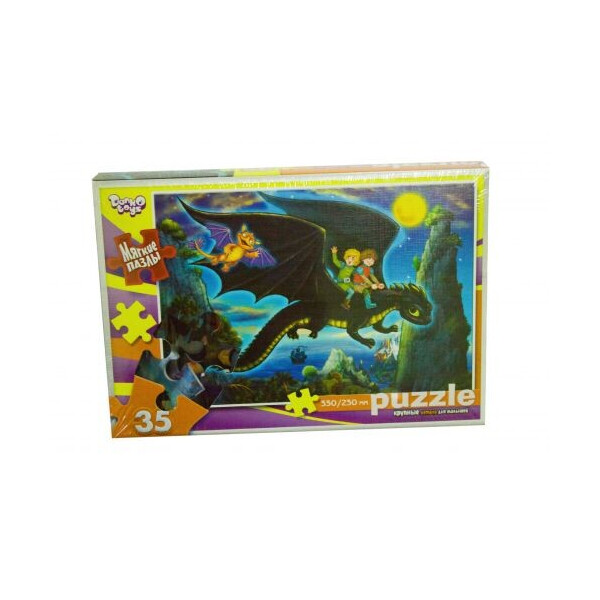 

Пазл мягкий Danko toys Как приручить дракона 35 элементов