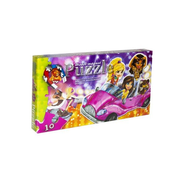 

Пазл мягкий магнитный Danko toys Модницы на авто 10 элементов