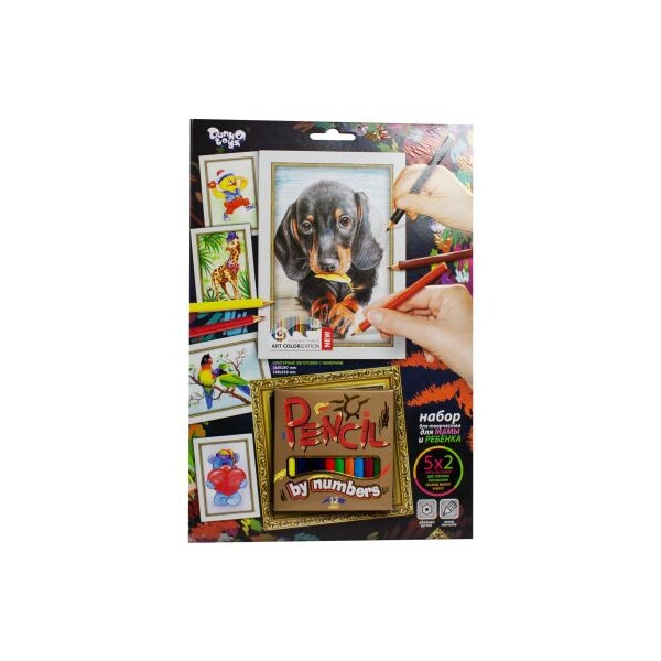 

Картина по номерам Danko toys Pencil by numbers: Такса