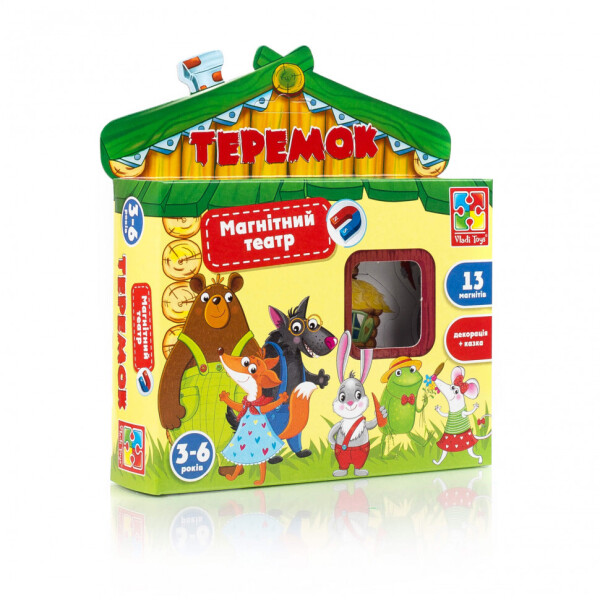 

Игра настольная Vladi Toys Магнитный театр ";Теремок"; (укр) (VT3206-25)