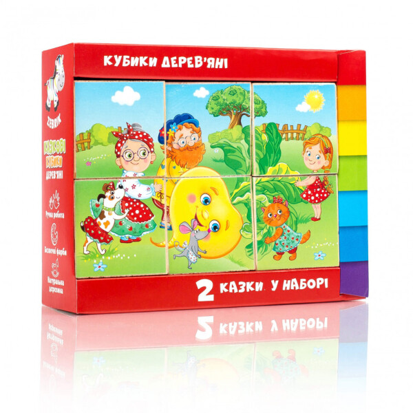

Деревянные кубики. Vladi Toys "Сказки" (Репка) (ZB1002-02)