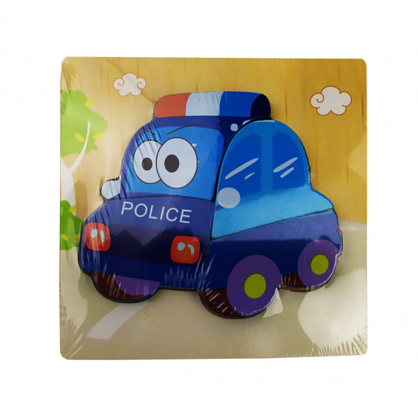 

Деревянная игрушка Пазлы MD 0904 (Полиция)