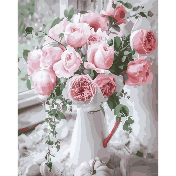 

Картина по номерам Rosa Rainbow Art Нежность роз 50х40