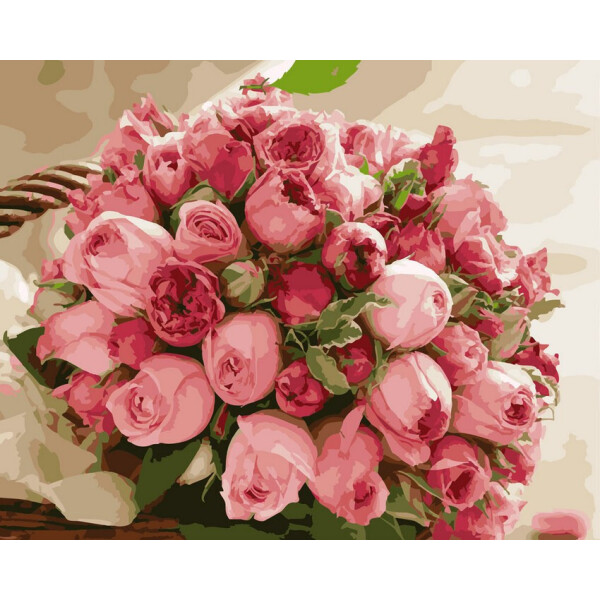 

Картина по номерам Rosa Rainbow Art Букет роз 50х40
