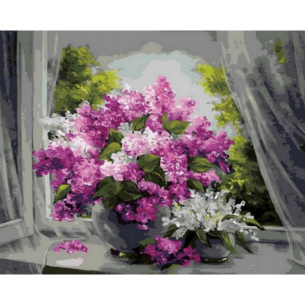 

Картина по номерам Rosa Rainbow Art Букет сирени 50х40