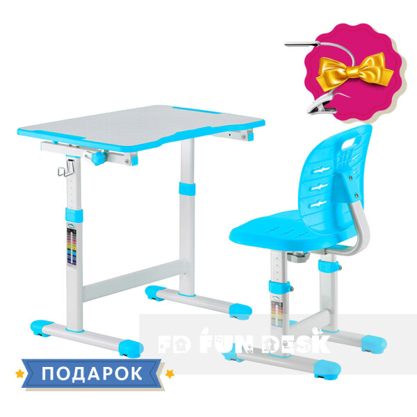 

Комплект парта + стул трансформеры Omino Blue FunDesk