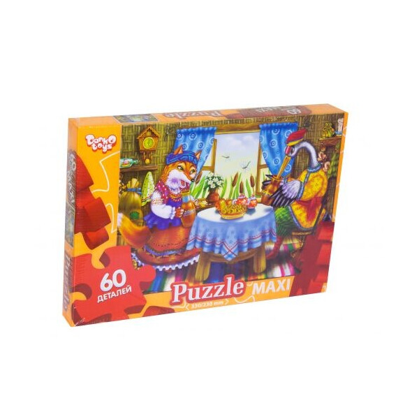 

Пазл Maxi Danko Toys Лиса и журавль 60 элементов