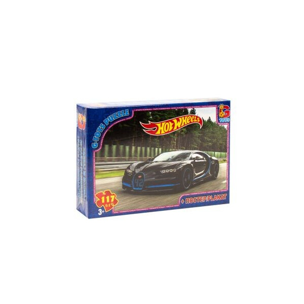 

Пазлы G-toys Hot Wheels 117 элементов (82142)