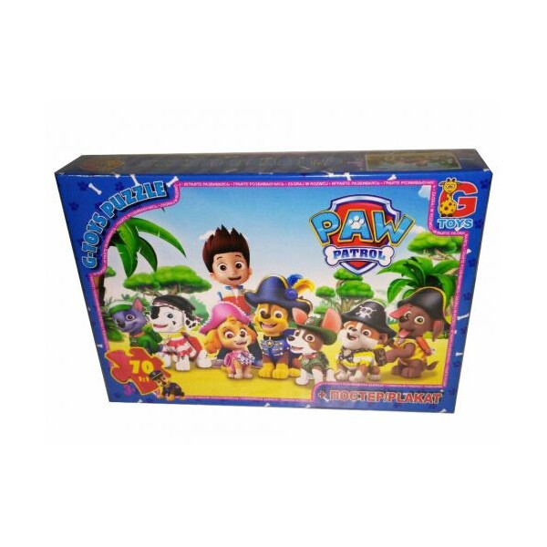 

Пазл G-toys Щенячий патруль: пираты 70 элементов