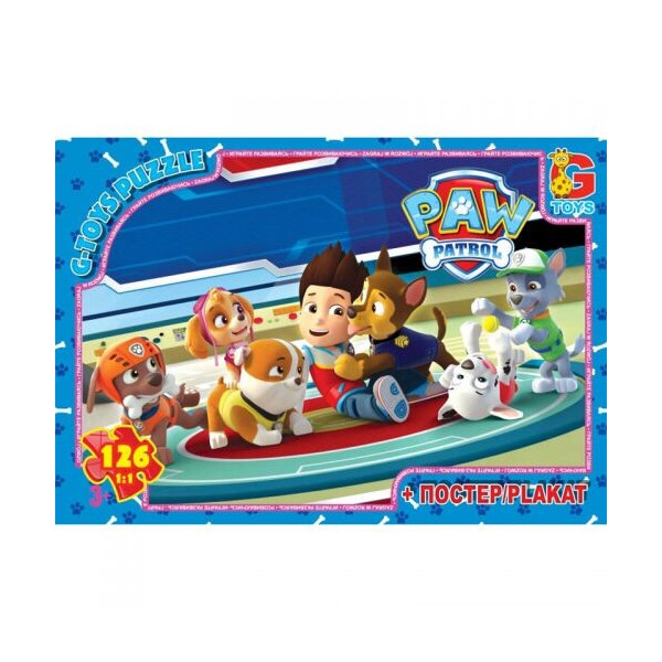

Пазлы G-toys Щенячий патруль + плакат 117 элементов