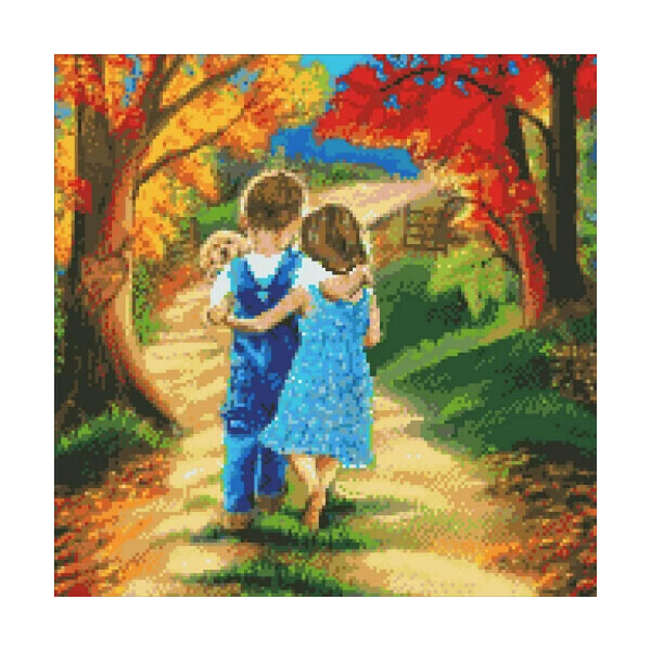 

Алмазная мозаика Первая любовь 40x40 AM1005