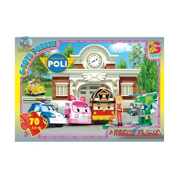 

Пазл G-toys Робокар Поли: команда 70 элементов