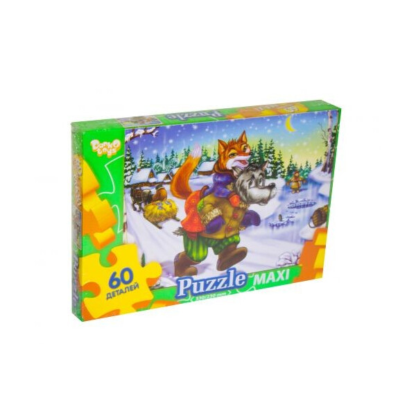 

Пазл Maxi Danko Toys Лиса и волк 60 элементов