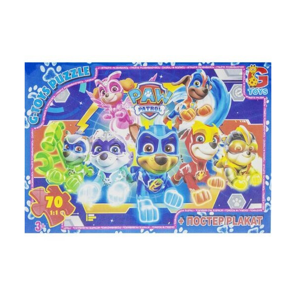 

Пазл G-toys Щенячий патруль t143373 70 элементов