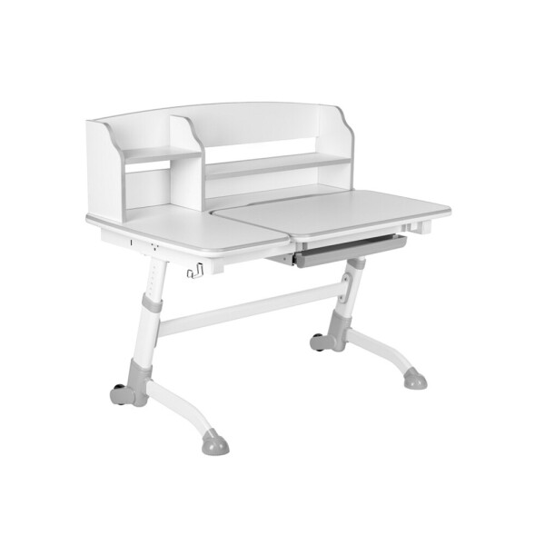 

Детская парта для дома FunDesk Amare Grey II с выдвижным ящиком