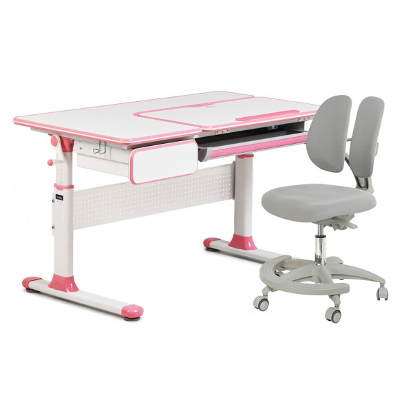 

Комплект парта для девочек Cubby Toru Pink + подростковое кресло для дома FunDesk Primo Grey