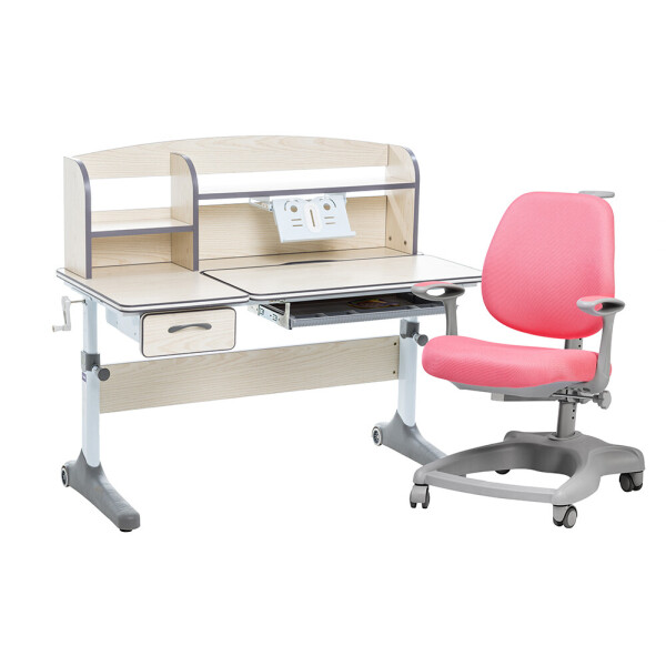 

Комплект для девочки растущая парта Cubby Ammi Grey + ортопедическое FunDesk Delizia Pink