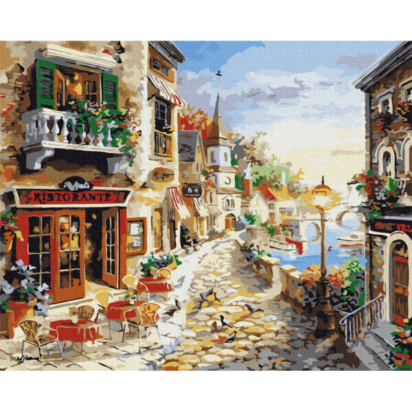 

Картина по номерам. Rainbow Art "Сказочная улица" GX7233-RA