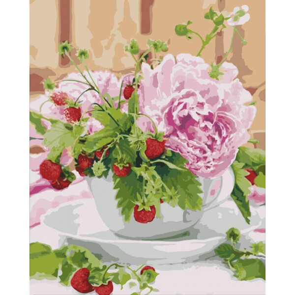 

Картина по номерам. "Ароматное утро" 40*50см KHO3086