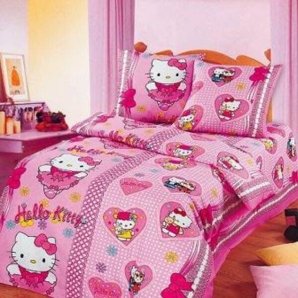 

Постельное Белье Hello Kitty, 100x150 см, Кроватка Комплект