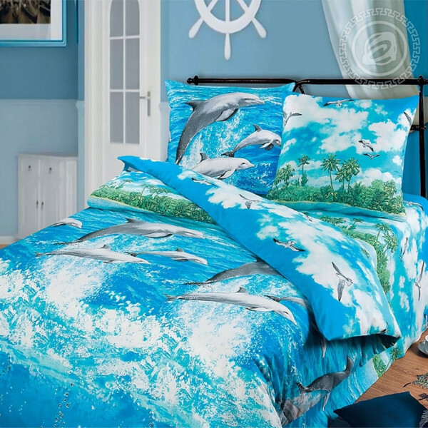 

Постельное Белье Морской Бриз 3Д, 150x220 см, Подростковый Комплект