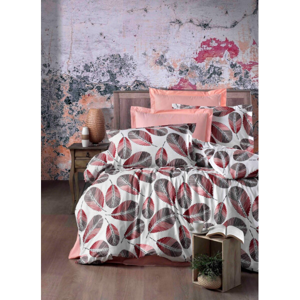 

Постельное Белье Сиде Листья Коралловые, 150x220 см, Подростковый Комплект