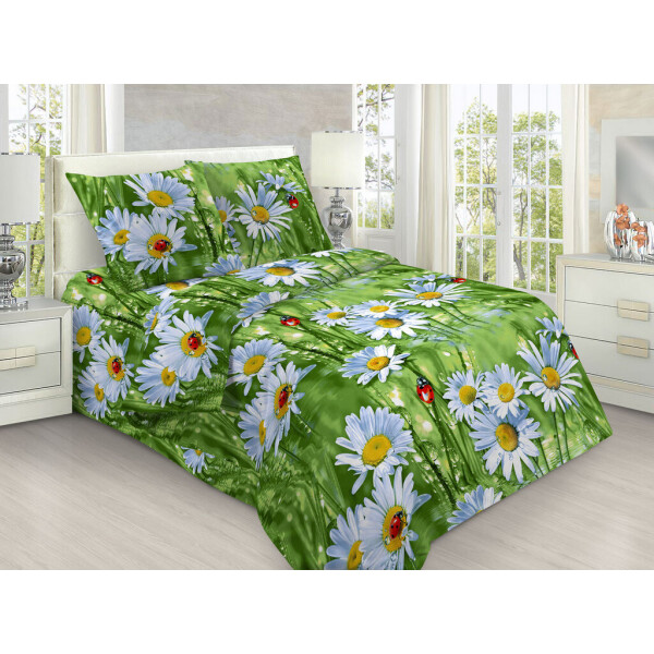 

Постельное Белье Ромашки, 150x220 см, Подростковый Комплект
